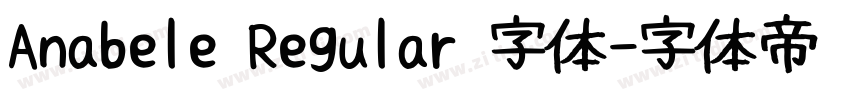Anabele Regular 字体字体转换